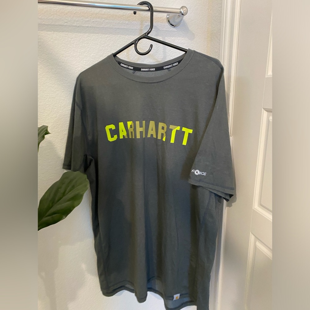 XL Carhartt Force Graphic Tee Green